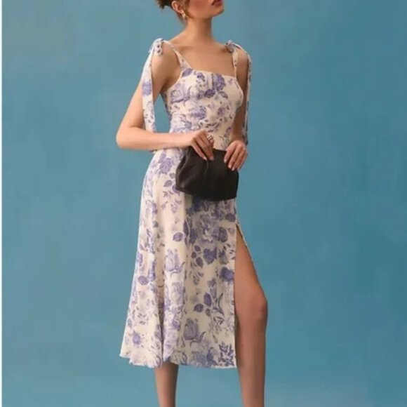 Reformation Twilight Dress - Blue Floral - Picture 6 of 9